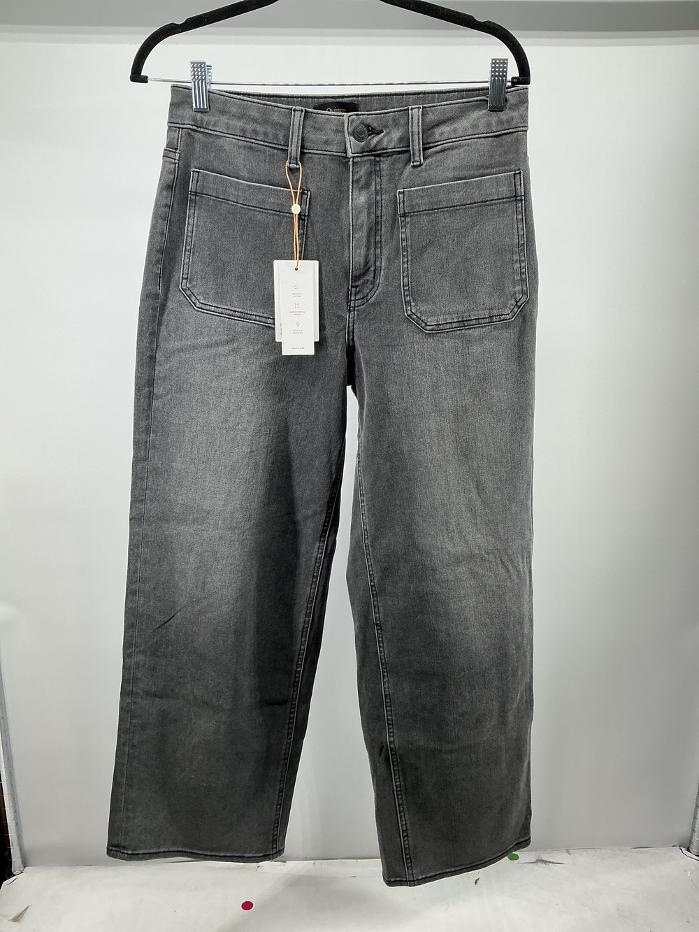 Bella Stretch Patch Pocket Wide Leg Jeans - 28"